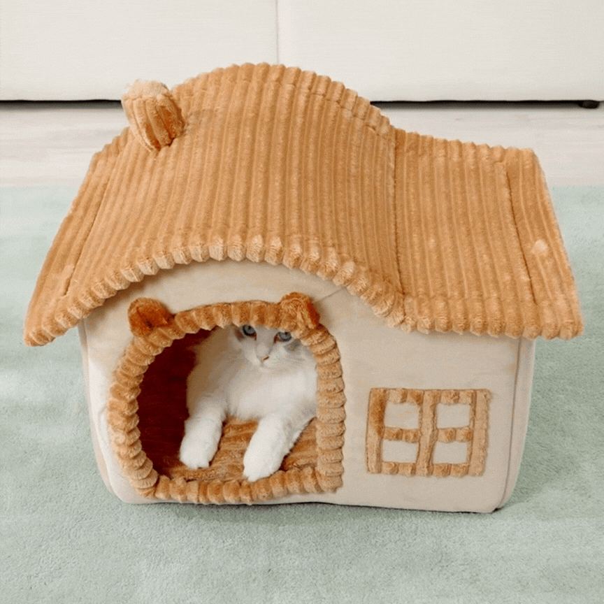 Cuccia casa per gatti - Dolce comfort in un design accogliente